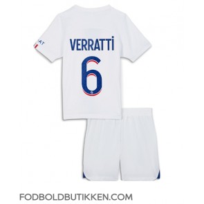 Paris Saint-Germain Marco Verratti #6 Tredjetrøje Børn 2022-23 Kortærmet (+ Korte bukser)